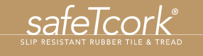 Roppe SafeTcork Slip Resistant Rubber Tile & Tread